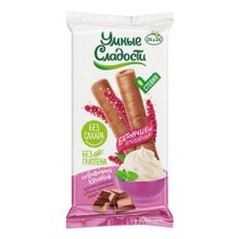 Батончик Умные Сладости шоколадный со сливочной начинкой 20 г