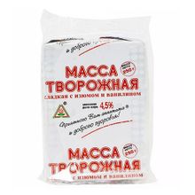 Творожная масса Пискаревский МЗ с изюмом и ванилином 4,5% БЗМЖ 250 г