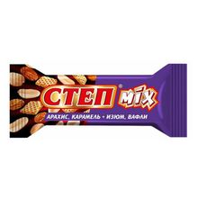 Конфеты вафельные Степ Mix с карамелью-изюмом-арахисом в глазури