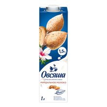 Напиток миндальный Овсяша 1,5% 1 л