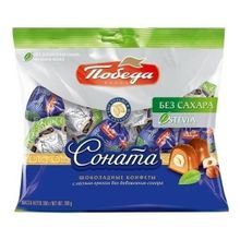 Конфеты шоколадные Победа Вкуса Соната без сахара 200 г