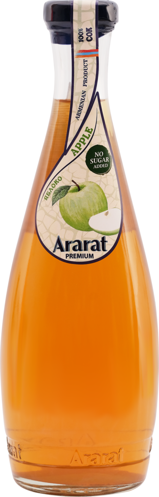 Нектар ARARAT Premium Яблоко прямого отжима неосветленный, 0.75л (Армения, 0.75 L)