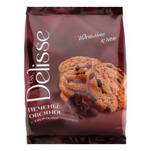Печенье Delisse овсяное с кусочками шоколада 300 г