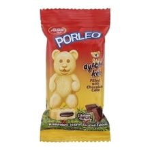 Пирожное Porleo с шоколадной начинкой в форме медвежонка 30 г