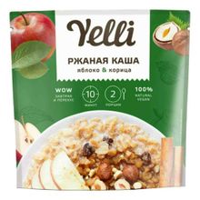 Каша Yelli ржаная яблоко и корица 60 г