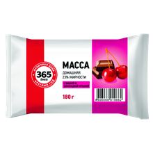 Творожная масса 365 дней Домашняя с вишней и шоколадной крошкой 23% СЗМЖ 180 г