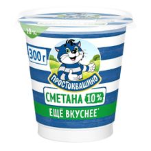 Сметана 10% Простоквашино БЗМЖ 300 г