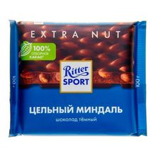 Шоколад Ritter Sport темный с цельным миндалем 100 г