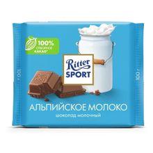 Шоколад Ritter Sport молочный с альпийским молоком 100 г