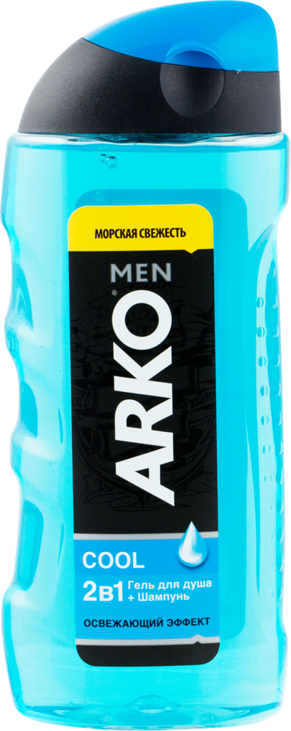 Гель для душа мужской ARKO Men 2в1 Cool, 260мл (Турция, 260 мл)