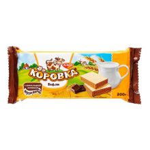 Вафли Коровка с шоколадной начинкой 300 г