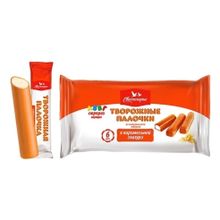 Творожные палочки Свитлогорье глазированные с ароматом ванили в карамельной глазури 23% 180 г