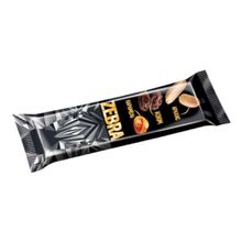 Вафли Zebra глазированные изюм-арахис-мягкая карамель 40 г