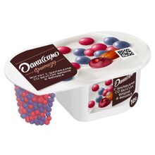 Йогурт Даниссимо Фантазия хрустящие злаковые шарики в белой шоколадной глазури-вишня-финики 6,9% БЗМЖ 105 г