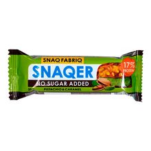 Батончик Snaq Fabriq Snaqer протеиновый с фисташкой и карамелью 50 г