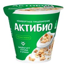 Биойогурт Актибио отруби-злаки 2,9% БЗМЖ 220 г