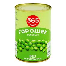 Горошек 365 дней зеленый консервированный 420 г