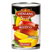 Манго Vitaland дольки в сиропе 425 г