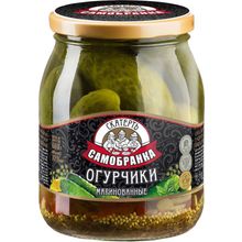 Огурчики Скатерть-Самобранка маринованные хрустящие 720 мл