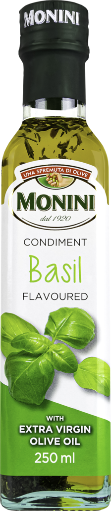 Масло оливковое MONINI Basiliko с ароматом базилика, Extra Vergine, 250мл (Италия, 250 мл)