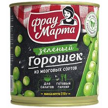 Горошек Фрау Марта зеленый стерилизованный 310 г