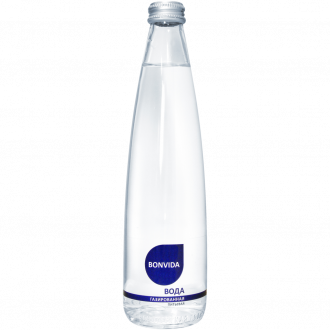 Вода питьевая BONVIDA артезианская 1-й категории газированная, 0.33л (Россия, 0.33 L)