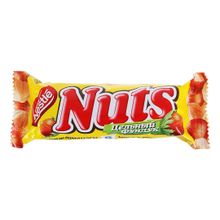 Батончик Nuts шоколадный с орехами 50 г
