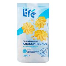 Печенье Лента Life Классическое сдобное без глютена 250 г