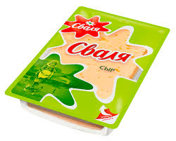 Сыр СВАЛЯ Тильзитер 45%, нарезка, без змж, 125г (Россия, 125 г)