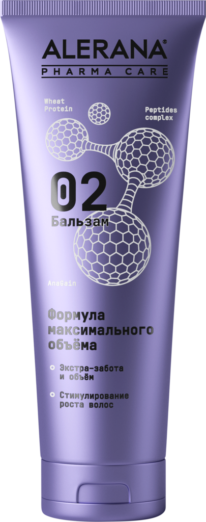 Бальзам для волос ALERANA Pharma care Формула максимального объема, 260мл (Россия, 260 мл)