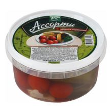 Ассорти Фабрика домашних солений черри и корнишоны 500 г