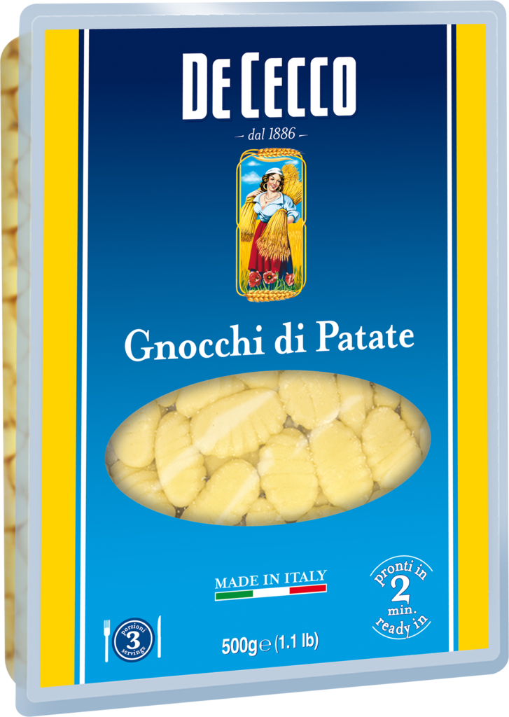 Макароны DE CECCO Картофельные клецки Ниоки, 500г  (Италия, 500 г)