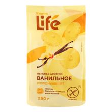 Печенье Лента Life сдобное ванильное без глютена 250 г