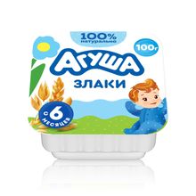 Творог мягкий детский Агуша злаки с 6 месяцев 3,9% БЗМЖ 100 г