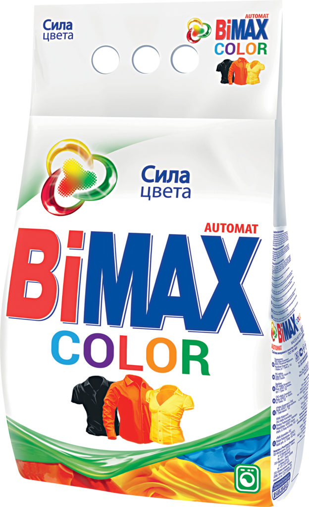 Стиральный порошок для цветного белья BIMAX Color Automat синтетический универсальный, автомат, 6кг (Россия, 6 кг)