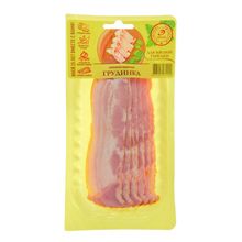 Грудинка свиная варено-копченая Иней Южная нарезка 130 г