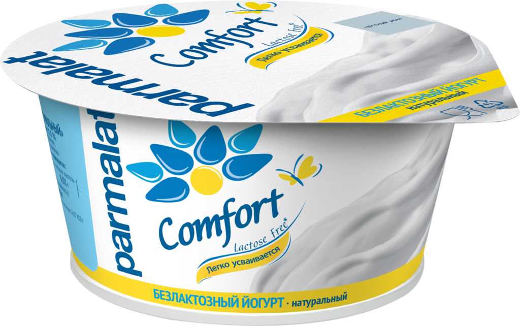 Йогурт PARMALAT Comfort Натуральный безлактозный, 3,5% без змж, 130г (Россия, 130 г)