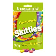 Драже Skittles Кисломикс в разноцветной сахарной глазури 70 г