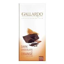 Шоколад Gallardo горький с апельсиновой начинкой 80 г