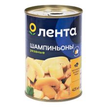 Шампиньоны Лента резаные 425 г