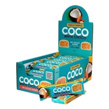 Батончик Snaq Fabriq кокосово-миндальный десерт в белом шоколаде 40 г