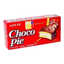 Печенье Lotte Choco Pie в шоколадной глазури 168 г