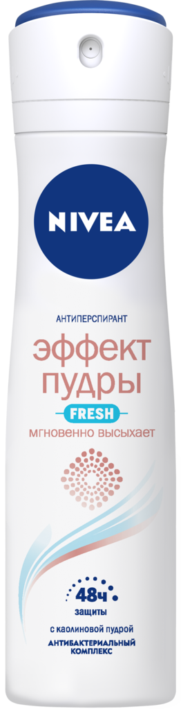Дезодорант-спрей женский NIVEA Fresh Эффект Пудры, 150мл (Россия, 150 мл)