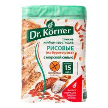 Хлебцы рисовые Dr.Korner с морской солью 100 г