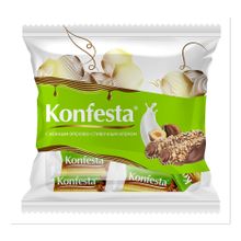 Конфеты глазированные Konfesta с орехово-сливочной начинкой 180 г