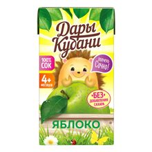 Сок детский Дары Кубани яблоко осветленный с 4 месяцев 125 мл