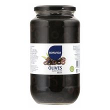 Маслины Bonvida черные резаные 995 г