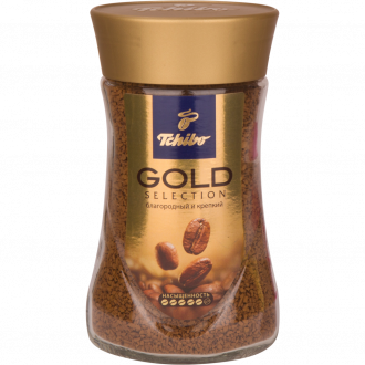 Кофе растворимый TCHIBO Gold Selection натуральный сублимированный, ст/б, 190г (Россия, 190 г)