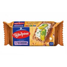 Хлебцы ржаные Щедрые с чесноком 100 г