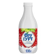 Кисломолочный напиток Фругурт клубника 1% БЗМЖ 930 г
